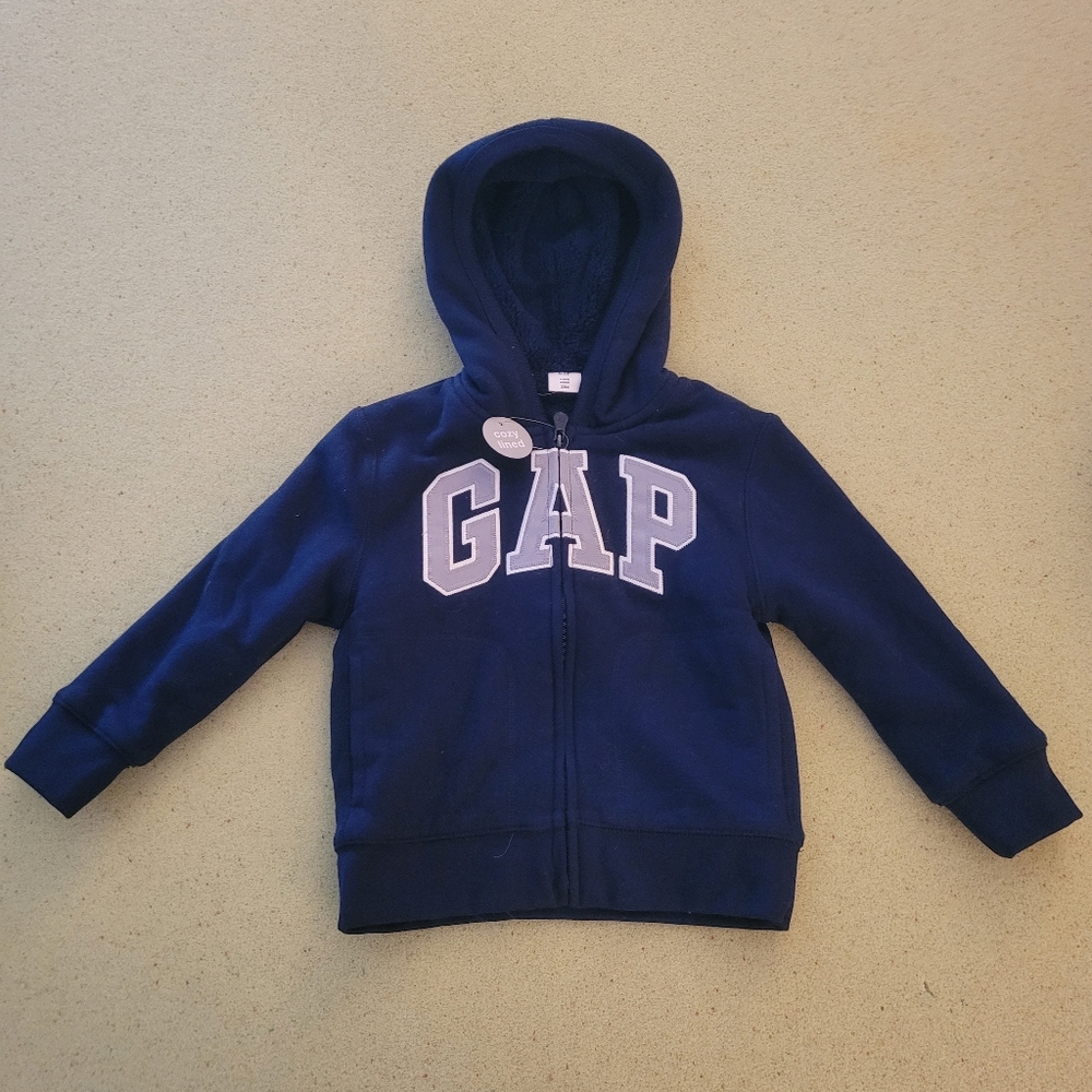 NEW GAP Navy Blue Sweatshirt Hoodie with Logo